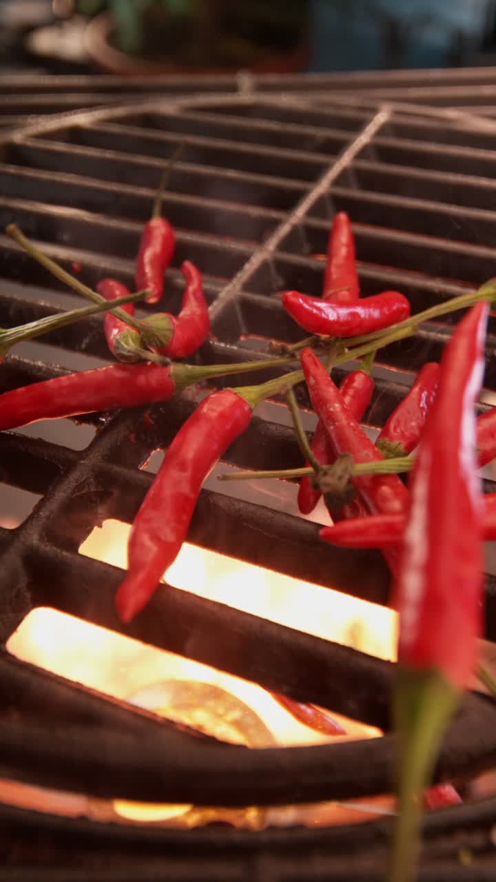 Chili Peppers on the Grill
