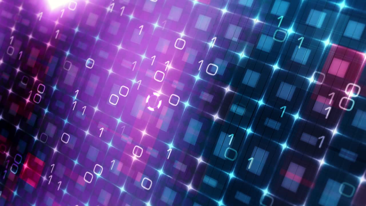 abstracto digital futurista cuenta atrás de diez segundos en azul y rojo patrón de cuadrícula estilo matriz. 4k 3d renderización de números de cuenta atrás, tecnología de fondo abstracto. cuadrícula de partículas de matriz, moderna tecnología cibernética