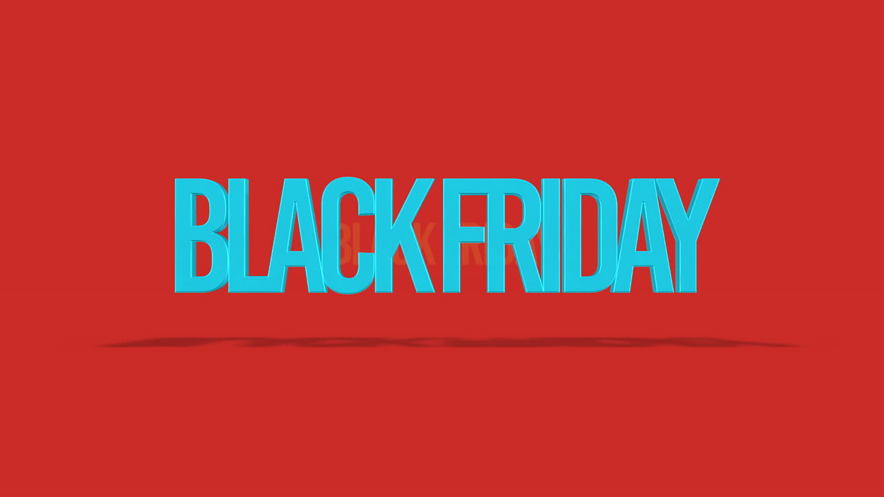 sombras de impulso: texto de viernes negro rodante en el gradiente