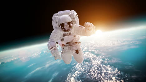 astronaut in outer space