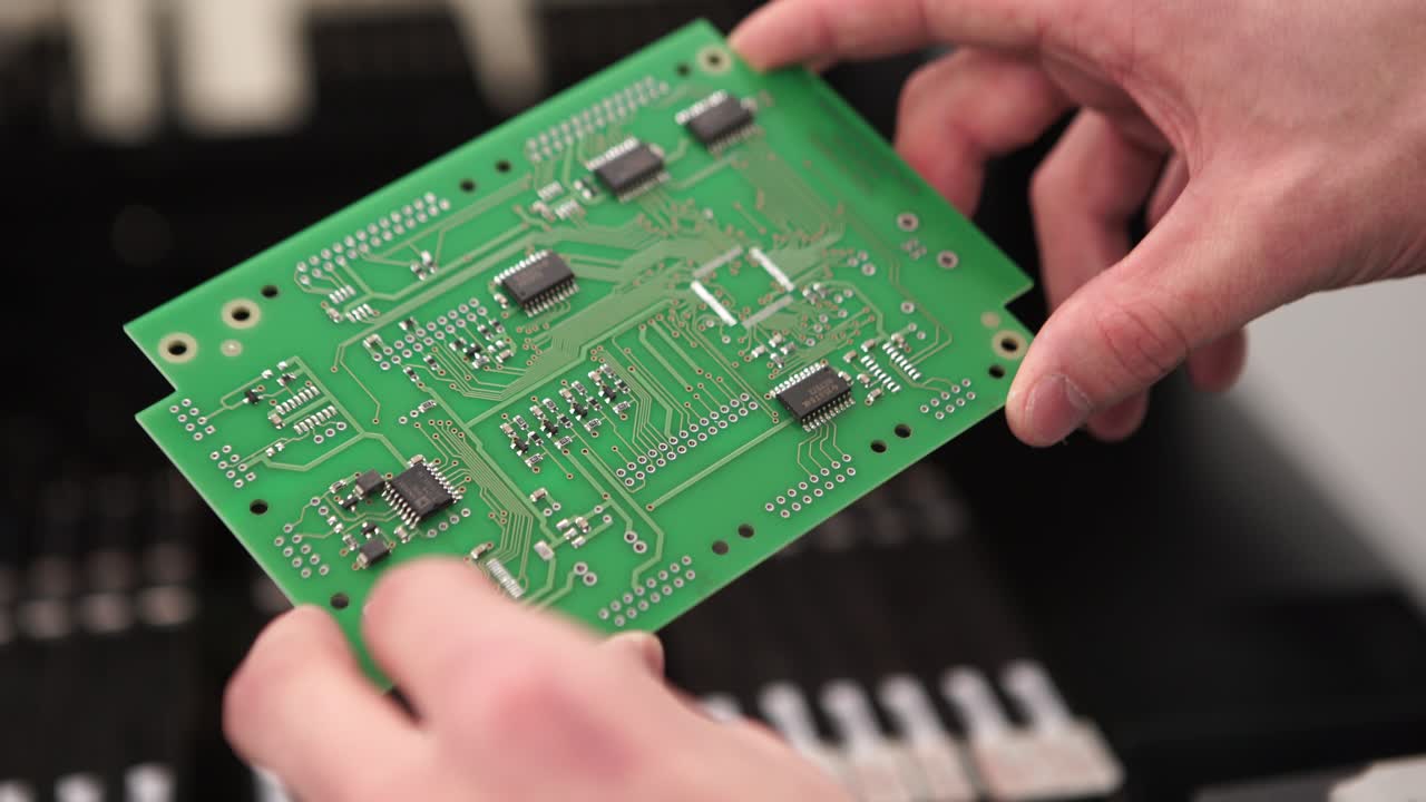 persona que sostiene una placa de circuitos