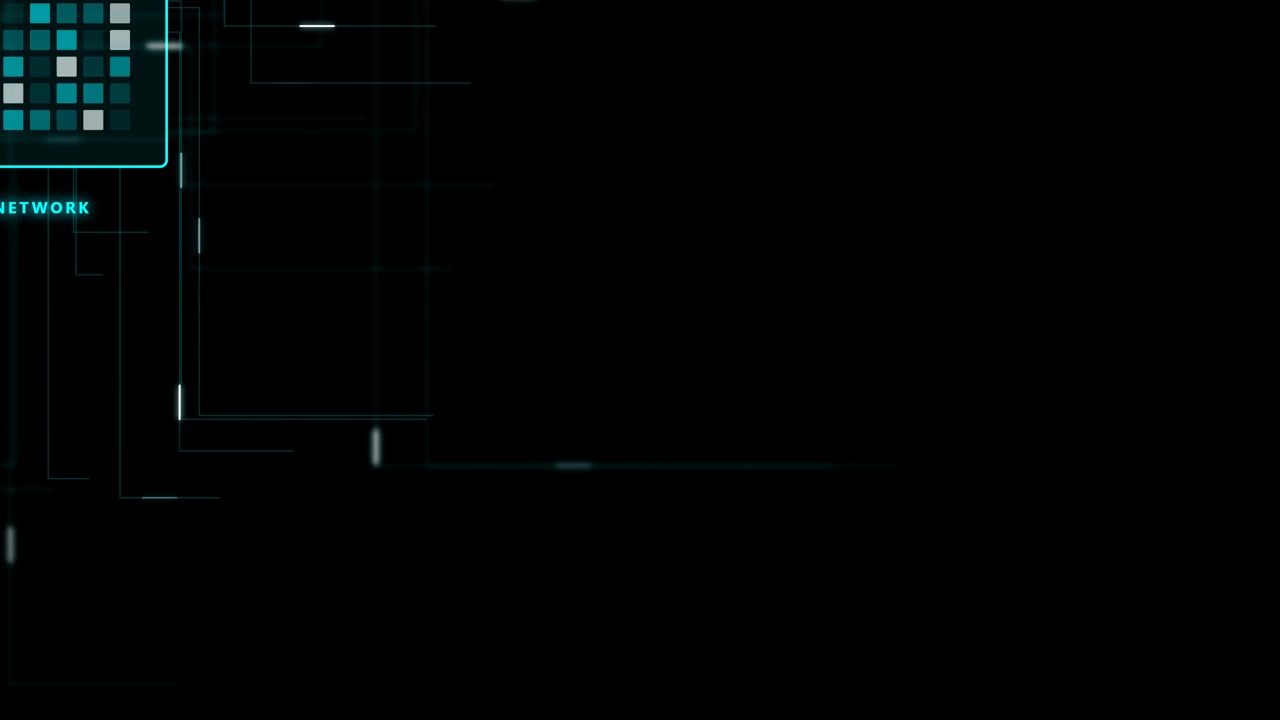 Digital Network Data Flow Interface Animation