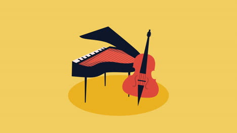 piano and cello illustration