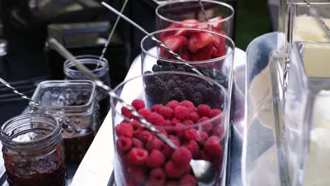 event food vendor, luxury fruit options for dessert crepes and pancakes