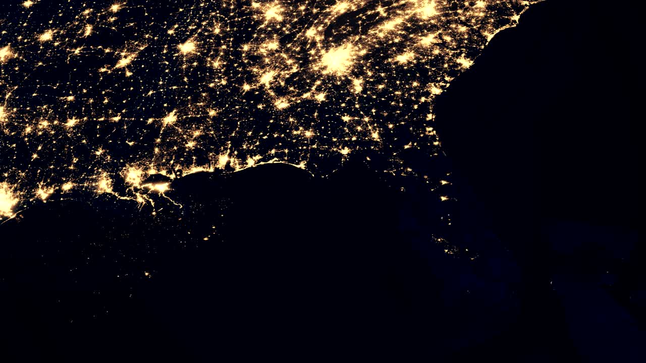 허리케인 이후 우주에서 볼 수 있는 플로리다.