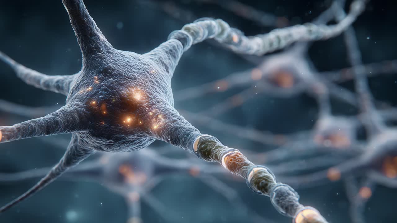 Stunning Visualization of Neurons: An Intricate Look at Neural Connections and Activity in the Nervous System's Complex Architecture