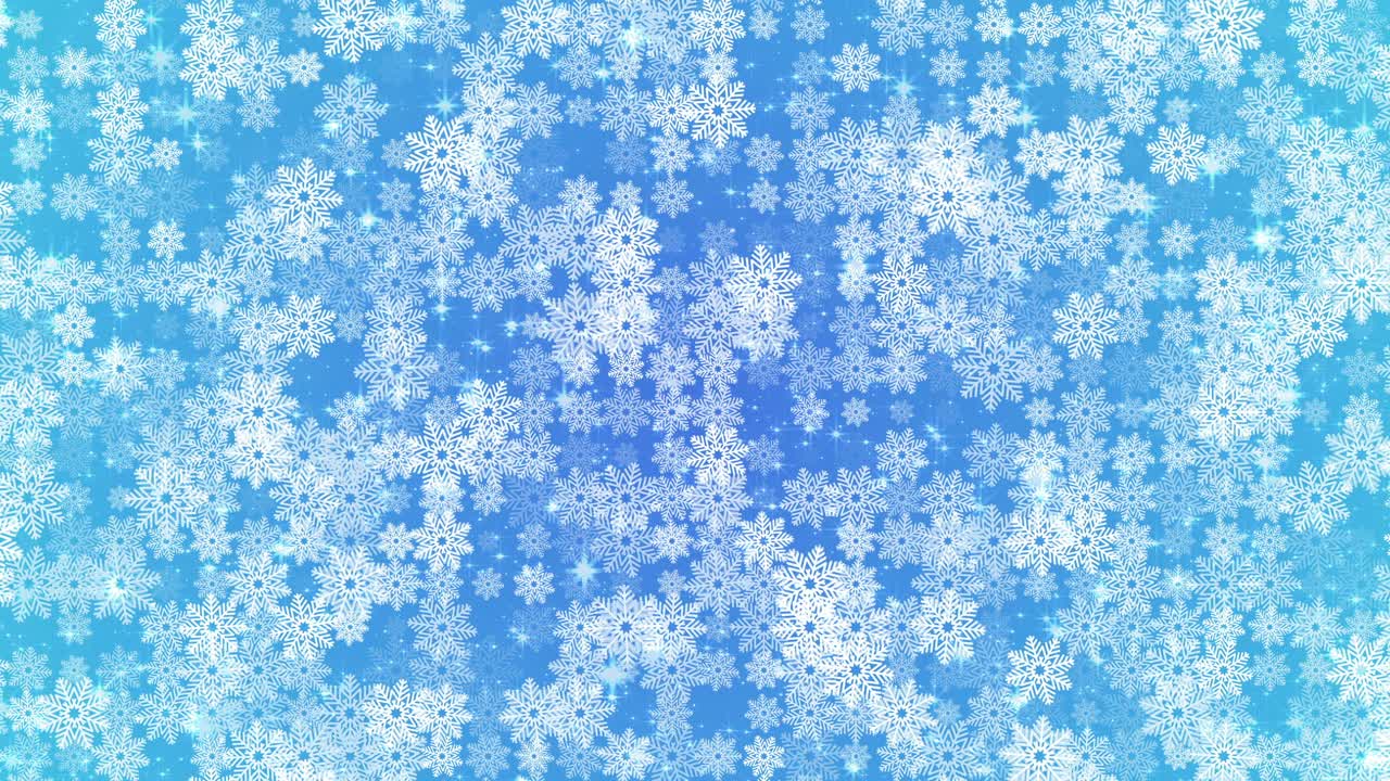 4k Animated Snowflakes. Looped Background