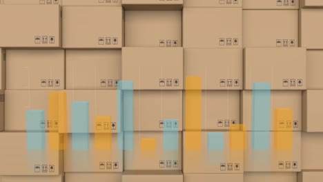 백그라운드에서 배달 상자 스택에 대한 통계 데이터 처리