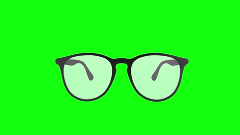 3D-Brille-Mit-Verschreibungspflichtigem-Sehvermögen,-Grüner-Bildschirm
