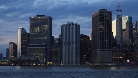 panoramic view on manhattan new york city
