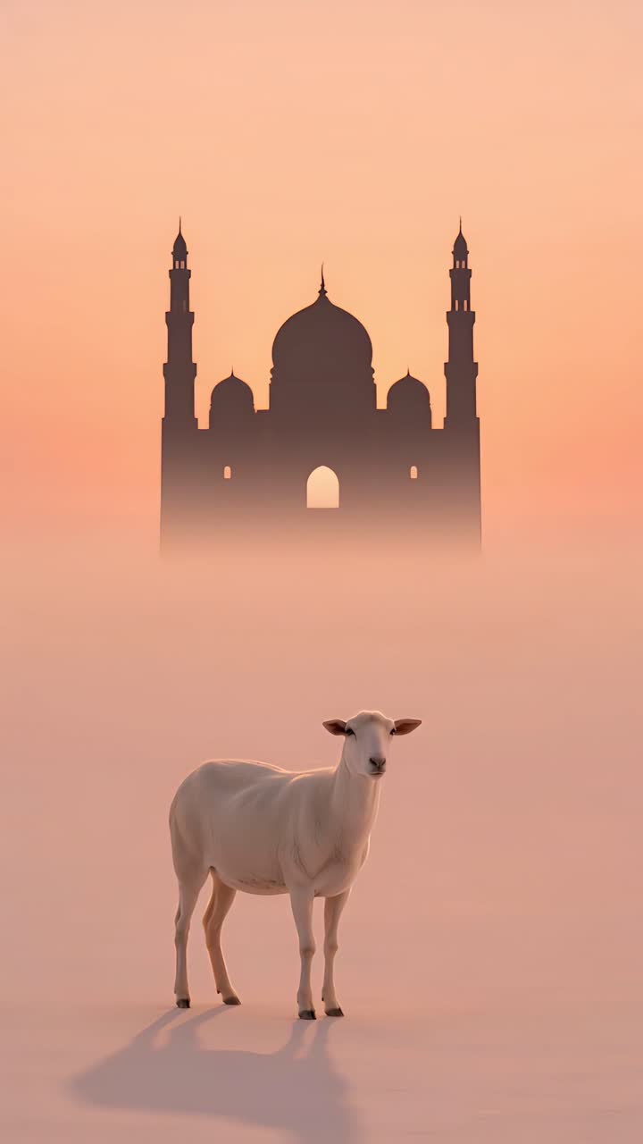 Eid al-Adha Mosque 4K Islamic Background