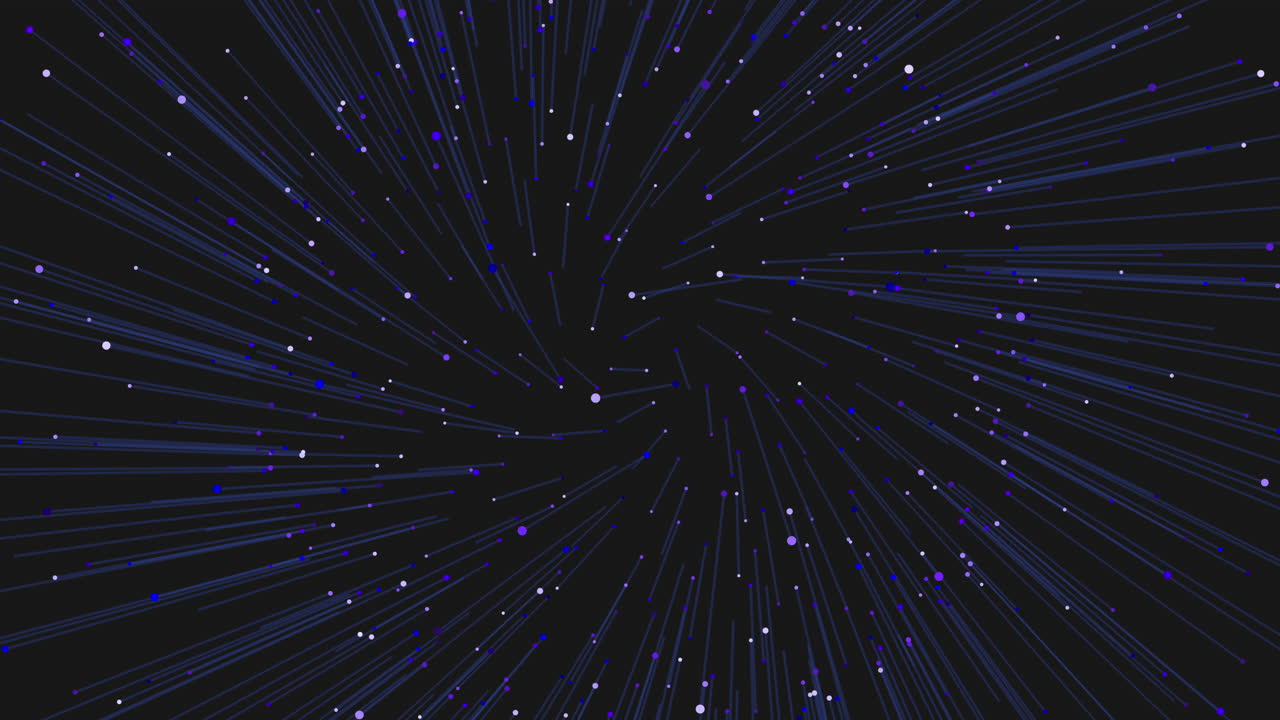 A captivating image of a blue spiral with white dots gently spiraling on a dark black backdrop, creating a mesmerizing and serene visual experience