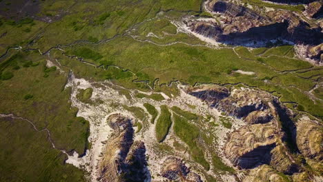 Große-Flussbetten-Und-Schluchten-In-Den-Badlands