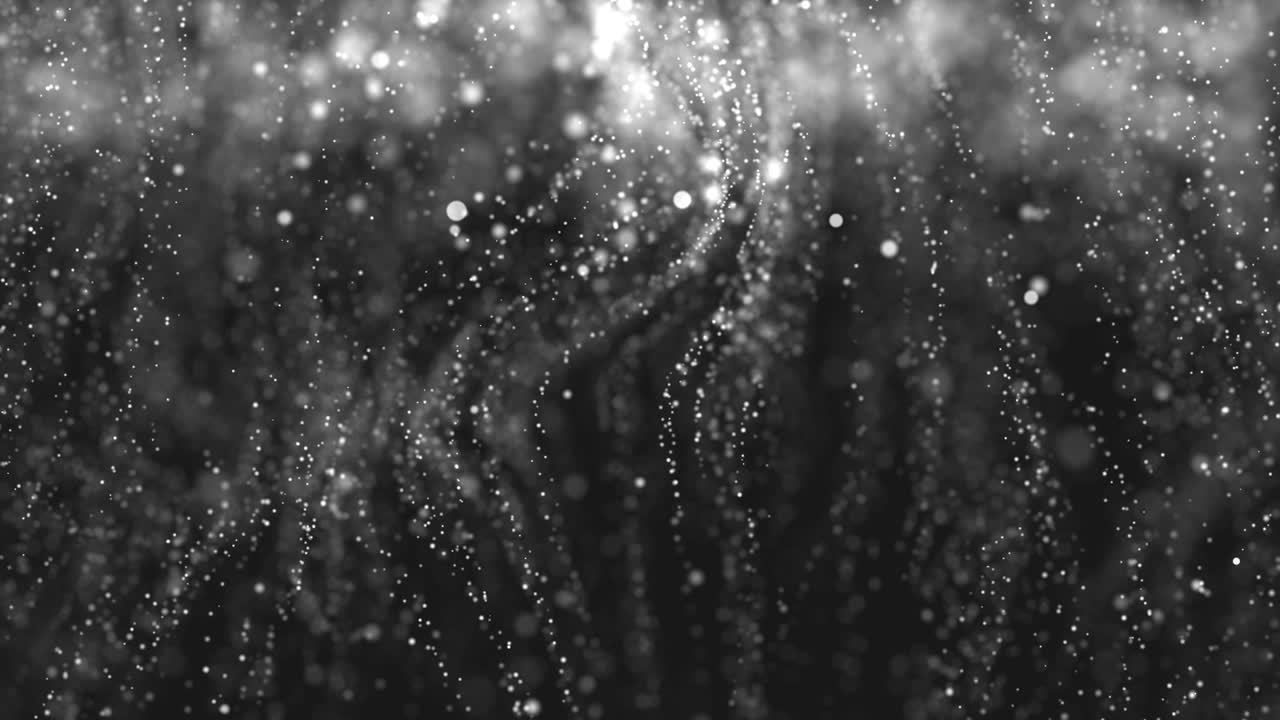 Animazione di sfondo con particelle in loop.