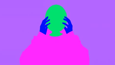 animación rotoscópica elegante.. concepto minimalista emocional y abstracto