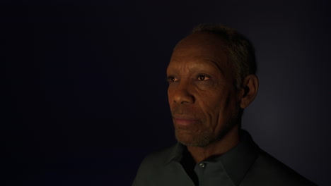 very old african american man