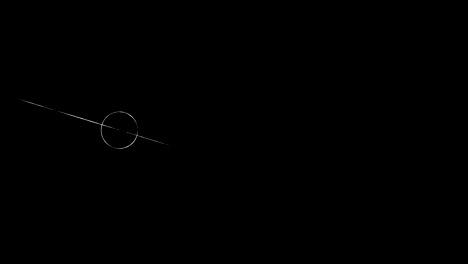 animación de bucle de transición con patrones geométricos científicos en matemáticas. matemáticas y antecedentes educativos. círculo y línea.