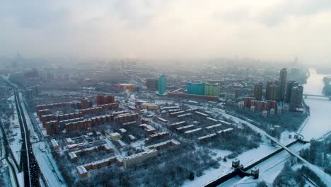 Kanal-Benannt-Nach-Moskau,-Russland.