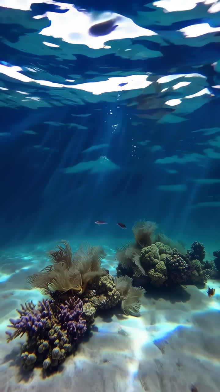 hermoso arrecife de coral submarino