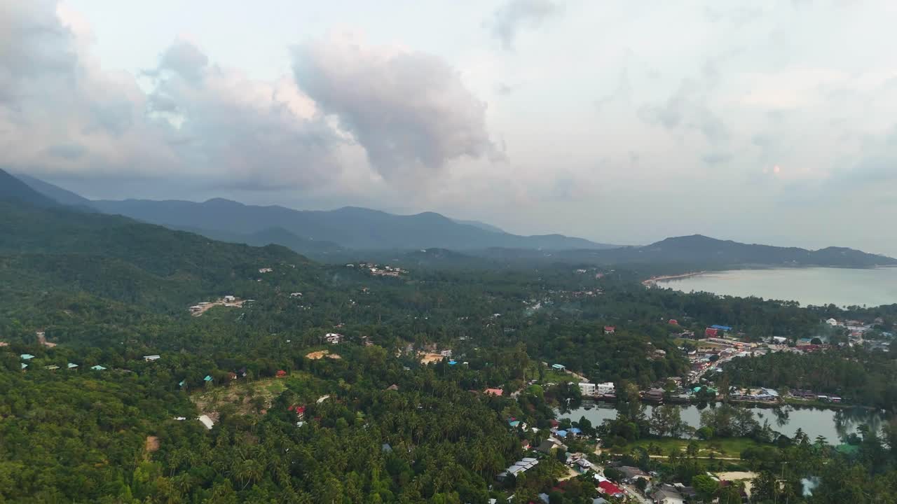 Tropical paradise island of Thailand, aerial drone view