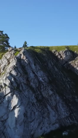 rocky cliff overlooking river