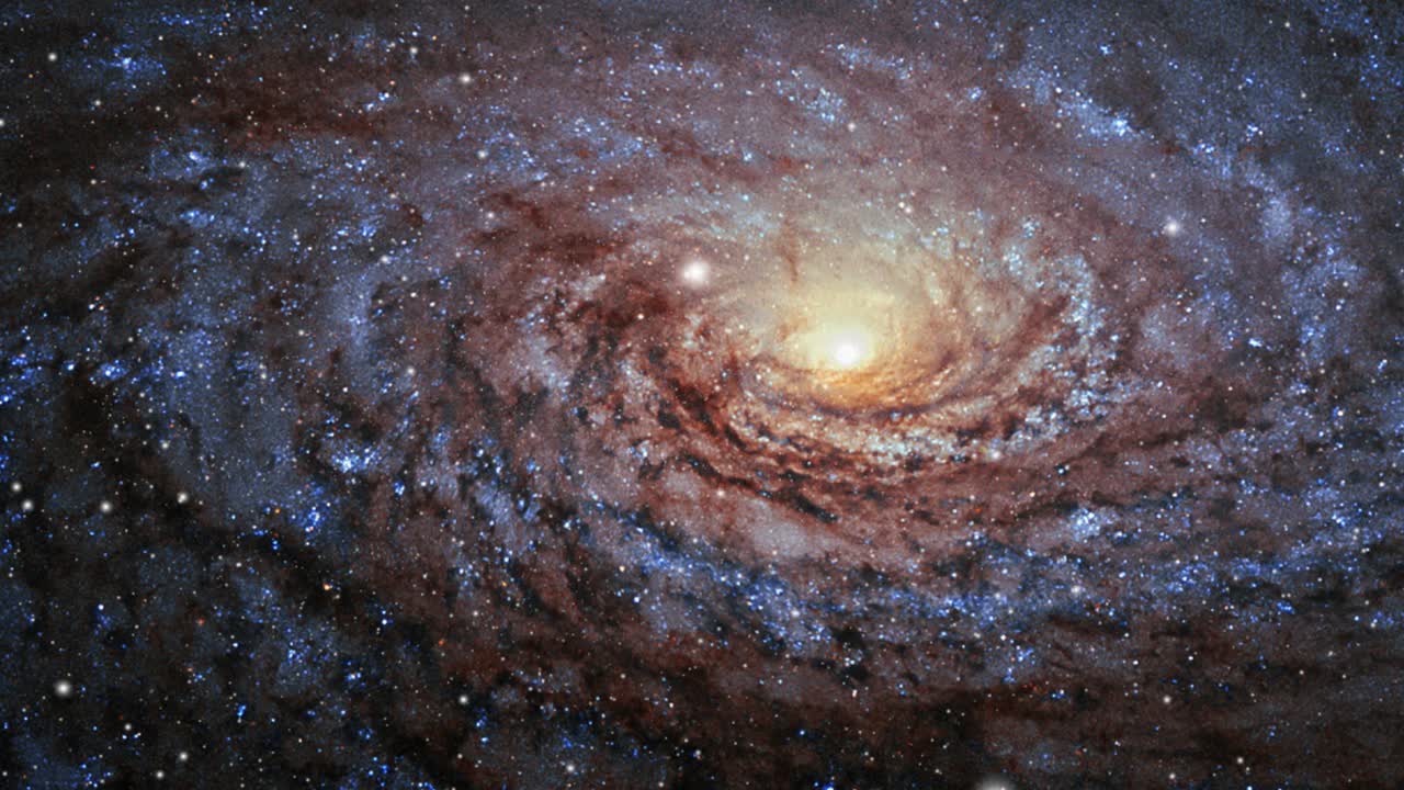 close up, spiral galaxy in the cosmos space universe