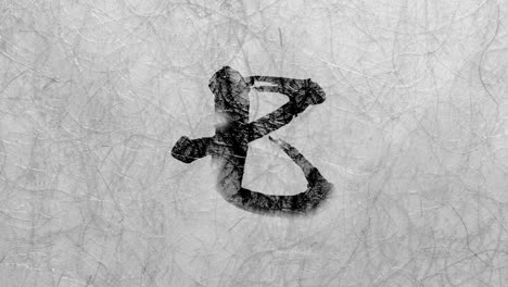 japanese chinese style brush writing 10 second count down animation