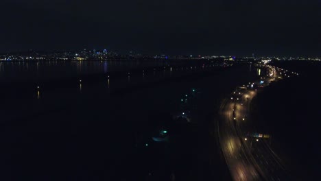ciudad de montreal en la noche
