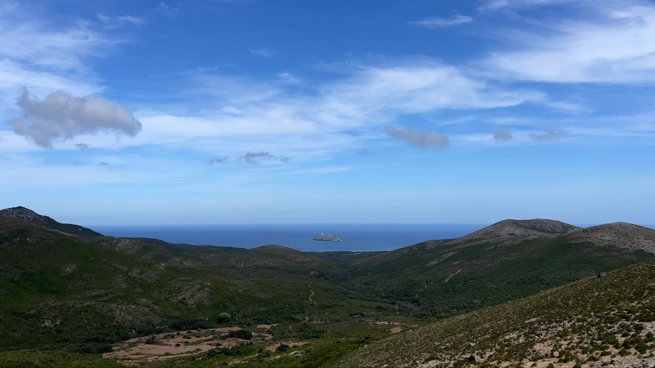 impresionante vista de cabo córcega desde el punto de vista del norte de córcega en francia
