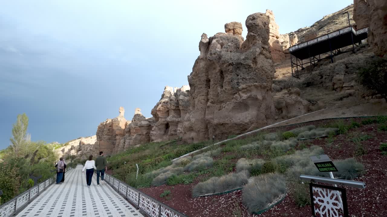 Sille’s captivating fairy chimneys showcase unique geological beauty just outside of Konya, Turkey.