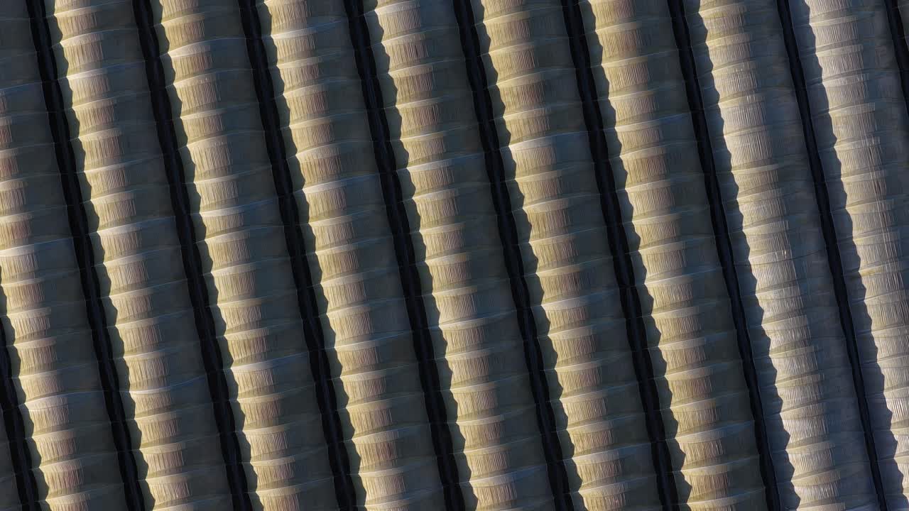 Top down view of greenhouses proliferation