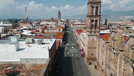 centro historico de morelia filmado con drone