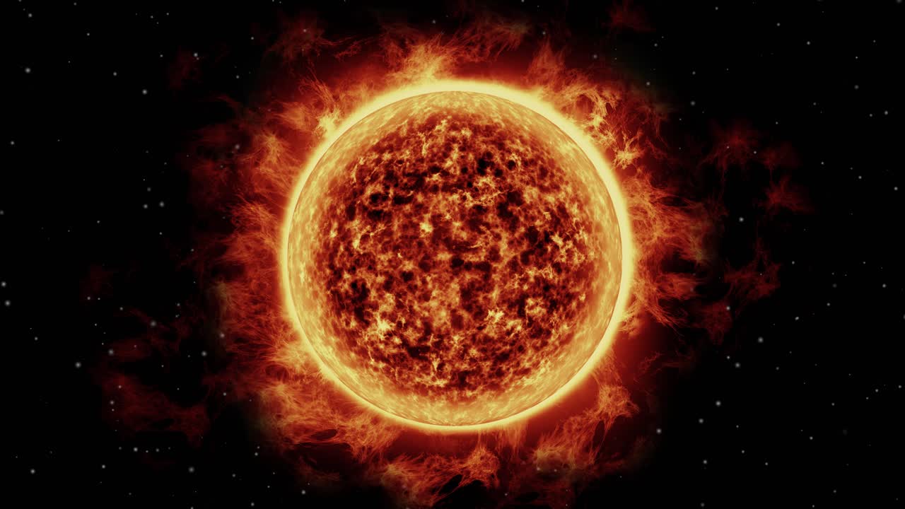 анимация, изображающая стадии жизненного цикла звезды.