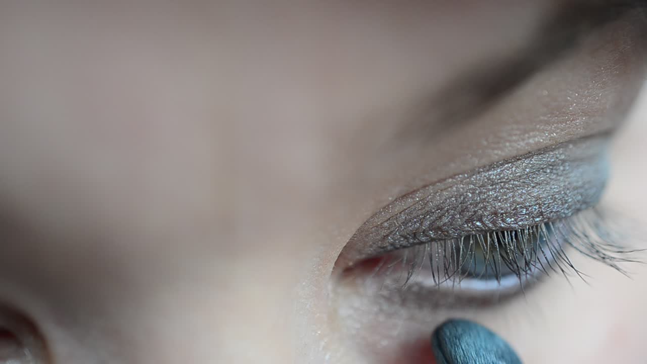 Make-up female. Equipment of a make-up