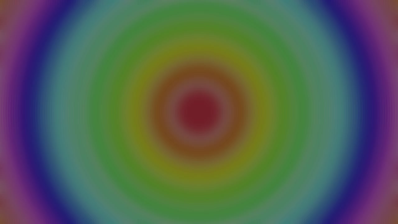 Vibrant concentric circles pulse outward in a seamless loop with soft lighting and geometric patterns