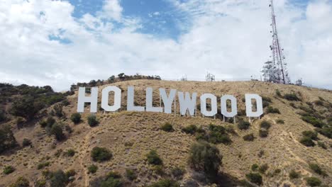 美國洛杉磯的好萊標誌 (hollywood sign),是美國加州最著名的標誌,由美國無人機 4k-10 拍攝