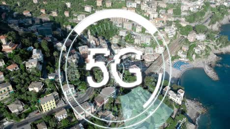 5g는 미래의 원 4k의 한가운데에 쓰여져 있습니다.