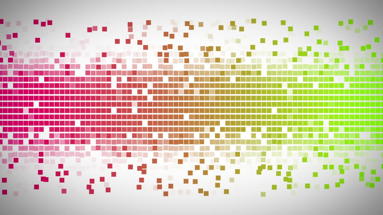 Animation of squares moving on white background