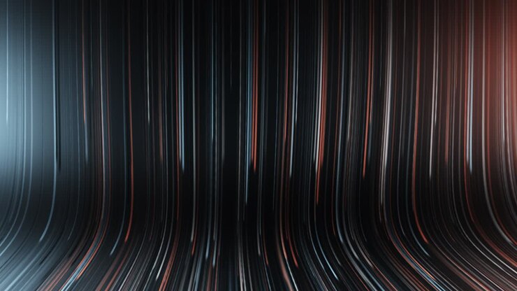 Loop video bg. Abstract colourful background with bright neon rays and glowing lines. Orange blue looping background. Seamless loop animation 4k stock footage