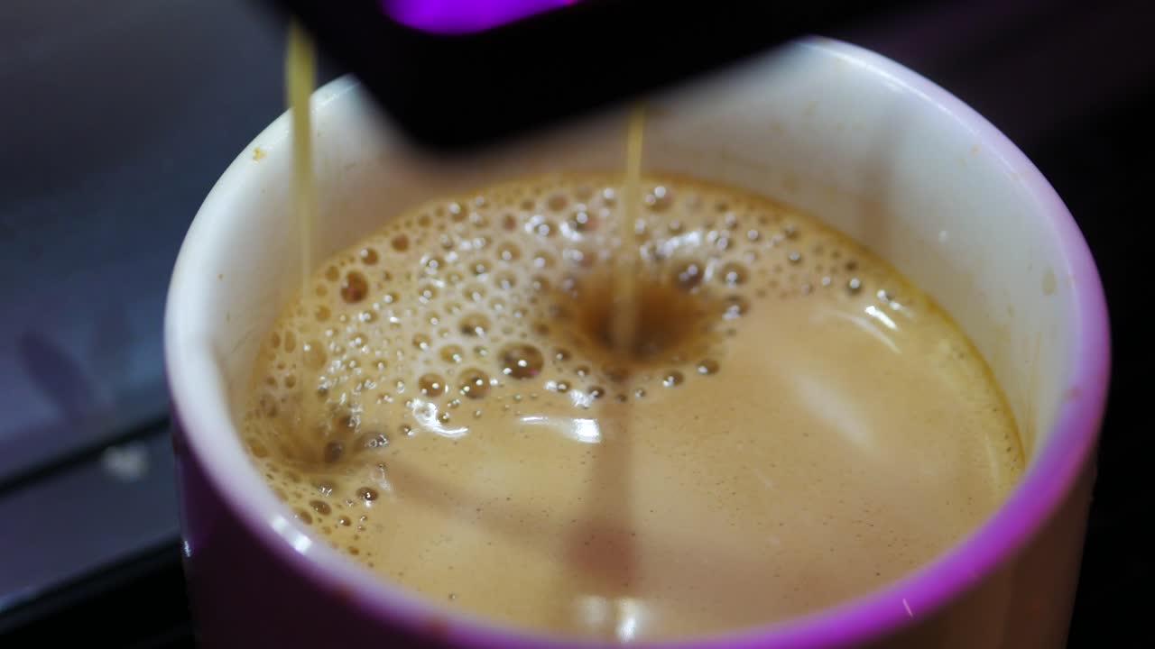 Brewing Fresh Coffee into a Cup