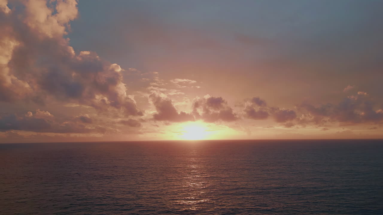 Beautiful sunset over the sea