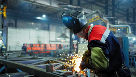 welder at work in a factory