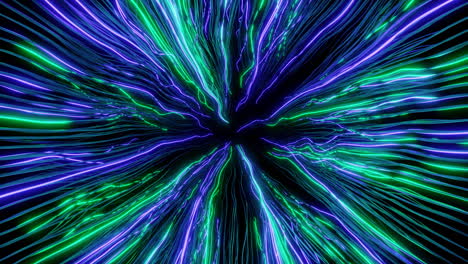 líneas de neón brillantes abstractas