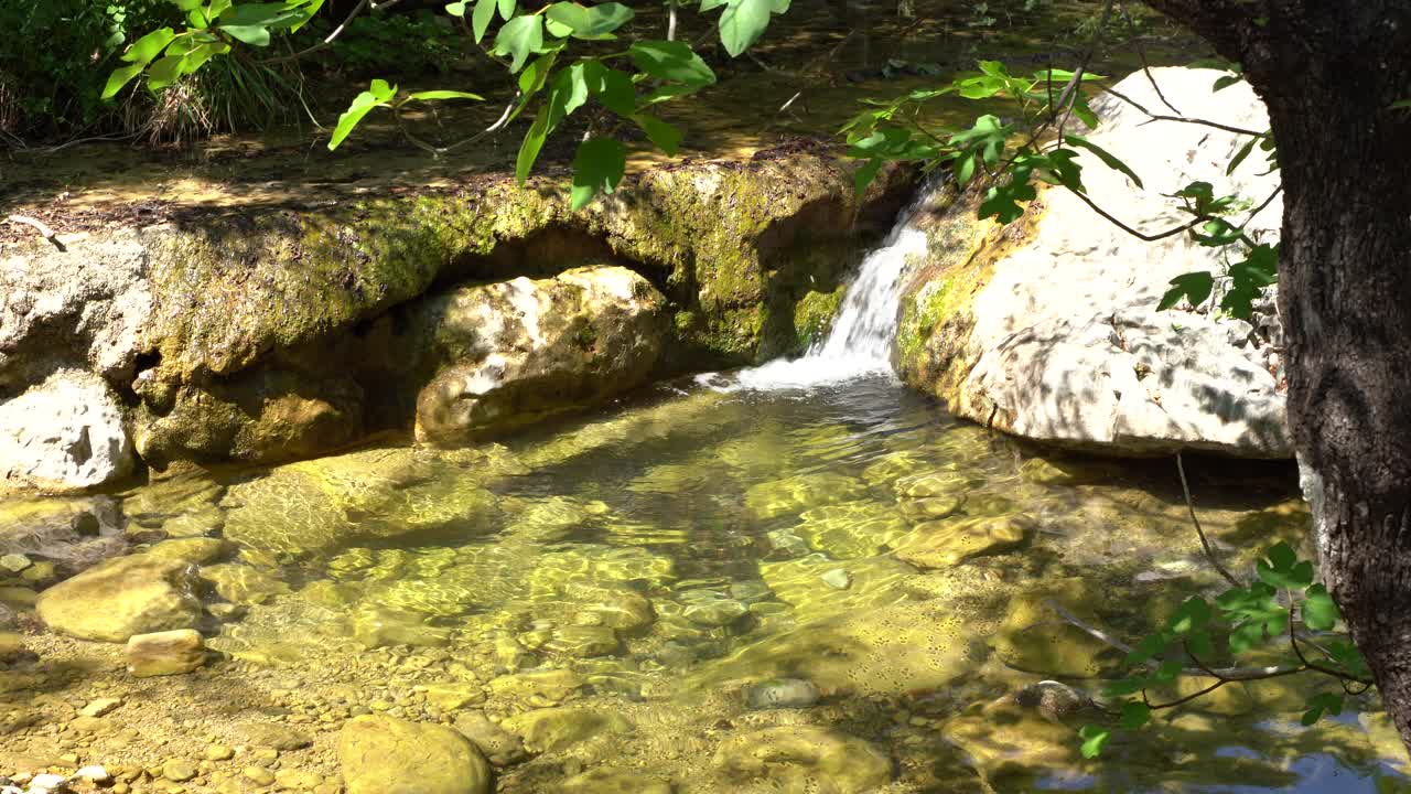 A beautiful river immersed in the national park of Paklenica in Croatia, Zadar