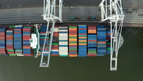 aerial view docks oakland port san francisco, usa