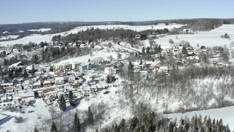 Luftaufnahmen-Vom-Harz-Nach-Einem-Heftigen-Schneesturm-Im-Winter-2021