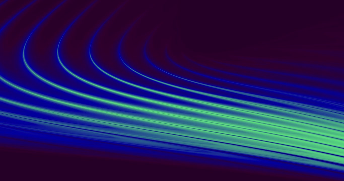 Abstract Motion Background with Glowing Blue and Green Curved Lines