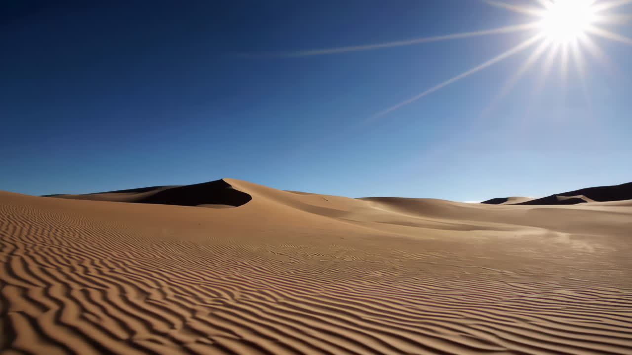 Desert Dunes with Rippling Sand Texture