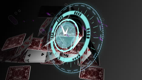 animation of scope scanning with playing cards