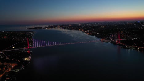 istanbul bosphorus bridge drone footage